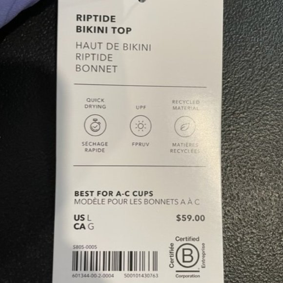 Athleta Riptide Bikini Top(L) - Picture 2 of 2